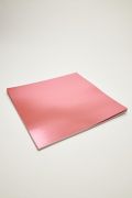 Papel Lamicote Metalizado Rosa 30,5x30,5 com 20 Folhas
