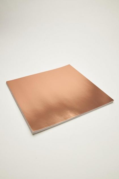 Papel Lamicote Metalizado Rose Gold 30,5x30,5 com 20 Folhas