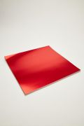 Papel Lamicote Metalizado Vermelho 30,5x30,5 com 20 Folhas